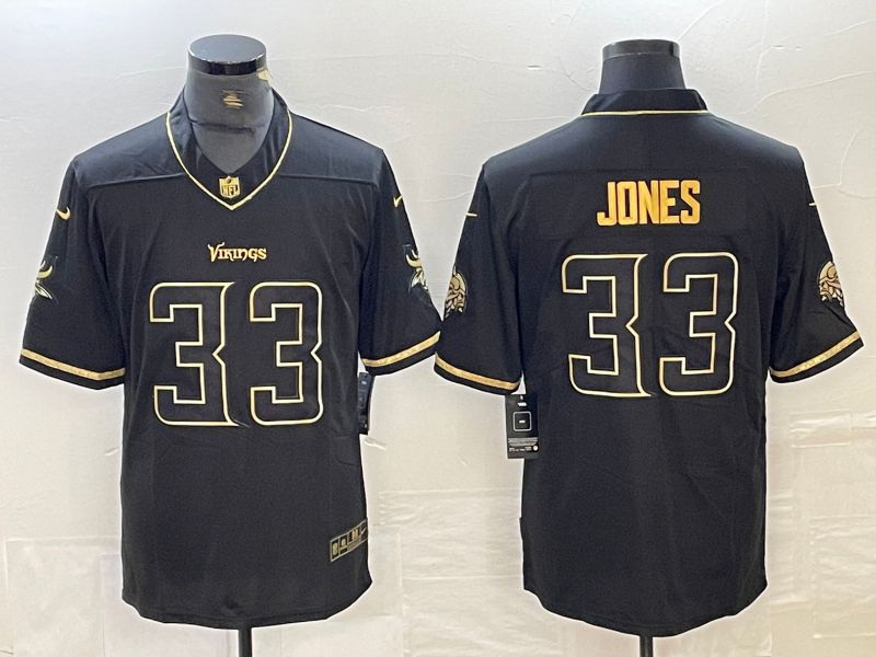 Men Minnesota Vikings 33 Jones Black 2024 Nike Vapor Untouchable Limited NFL Jersey